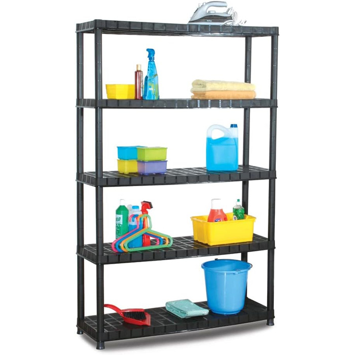 Посилений стелаж Kreher XXL, вантажопідйомністю до 300 кг, шириною 1,20 м та 60 кг на полицю