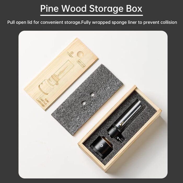 Портативний газовий ліхтар Campingmoon для кемпінгу, намету, свічки (BKT-1D15)