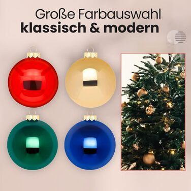 Різдвяні кульки набір з 30 шт DecoLite