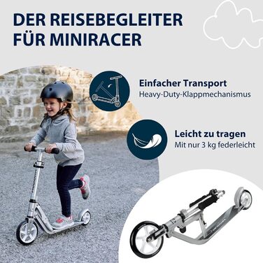 Самокат HUDORA Little BigWheel - безпечний алюмінієвий самокат для дітей від 3 років - регульований по висоті та складаний міський