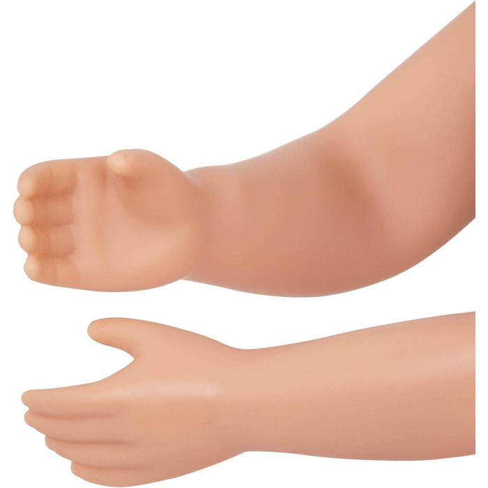 Рухома лялька 36 см з одягом, аксесуарами та довгим волоссям для укладки - іграшка для віком від 3 років (6 деталей)