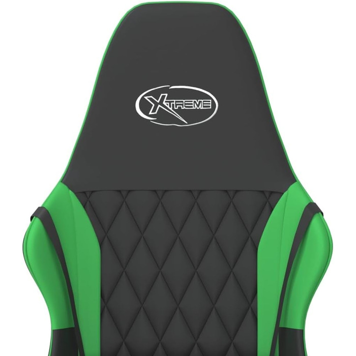 Ігрове крісло INLIFE чорно-зелене зі штучної шкіри, Меблі, Крісла, Ігрові крісла, Зелене, 14,9 кг, 3143778