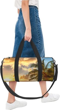 Велика дорожня сумка Гавайський захід сонця Легка та міцна Ідеальний подарунок для походів, відпусток, ділових поїздок та іншого