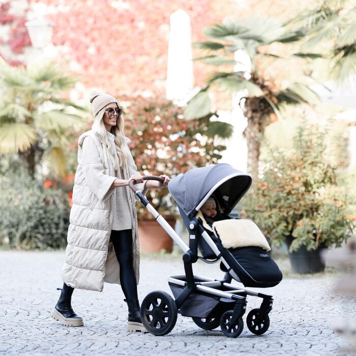 Муфта для ніг Hofbrucker Polaris - Тепла та затишна, ідеально підходить для немовлят та малюків, високоякісна овчина, підходить дл