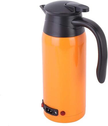 Чайник, 800 мл 12В 24В Портативний чайник великої місткості, чайник для вантажівки/автомобіля (ОРАНЖЕВИЙ)