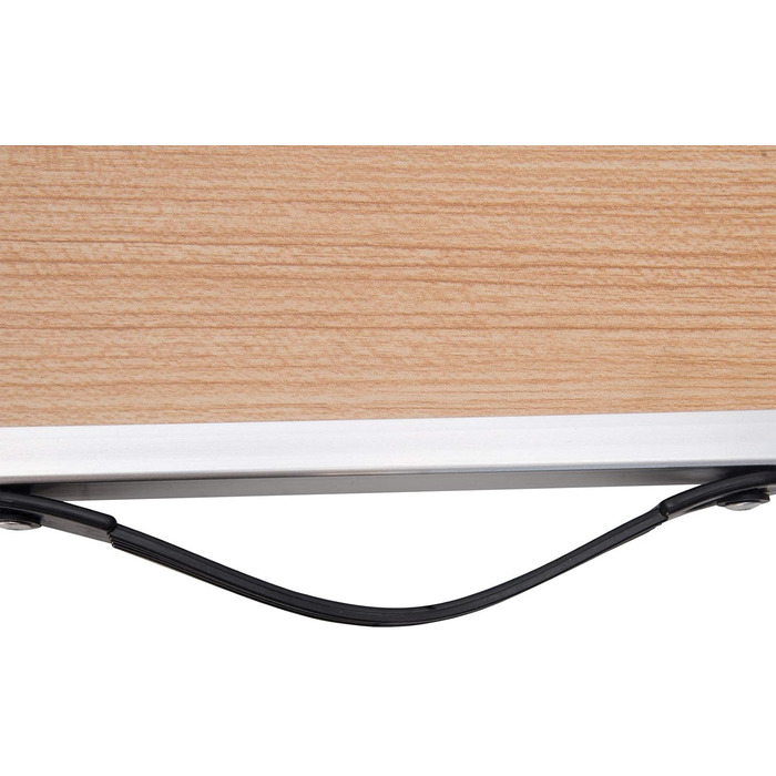 Туристичний стіл, алюмінієвий розкладний стіл, регульована висота, 100x60x73-94 см, розкладний стіл для пікніка, стільниця з МДФ, дуб, 100 x 60 см