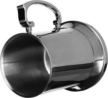 Кухоль з нержавіючої сталі - металевий пивний кухоль - термокружка з двома стінками - кемпінгова кружка без бісфенолу А 450 мл