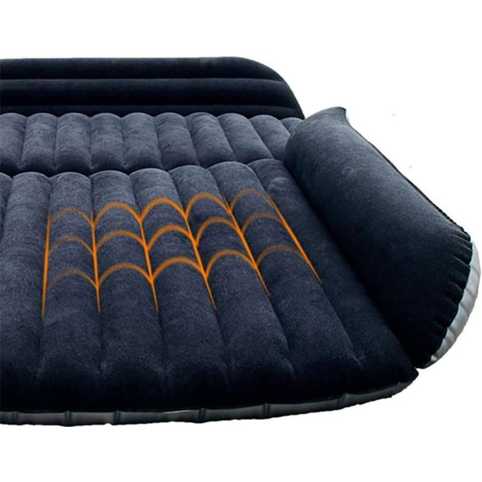 Швидке надування надувного матраца для кемпінгу на відкритому повітрі, повітряний насос для надувних матраців, дитячих басейнів, дому, кемпінгу, надувних човнів, надування та здування, автомобільний електричний насос постійного струму 12 В з 3 насадками