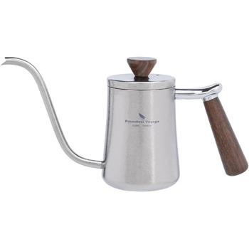 Мл Титановий перелив Кавоварка Ультралегка кавоварка на гусячій шиї Крапельний фільтр Чайник Чайник Кавник з ручкою з букового дер