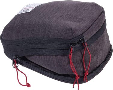 Подушка для шиї Troika Business у поліестеровому компресійному чохлі, що згортається, колір сірий/чорний, постійно стабільна розмірна стійкість, BBG61/GY