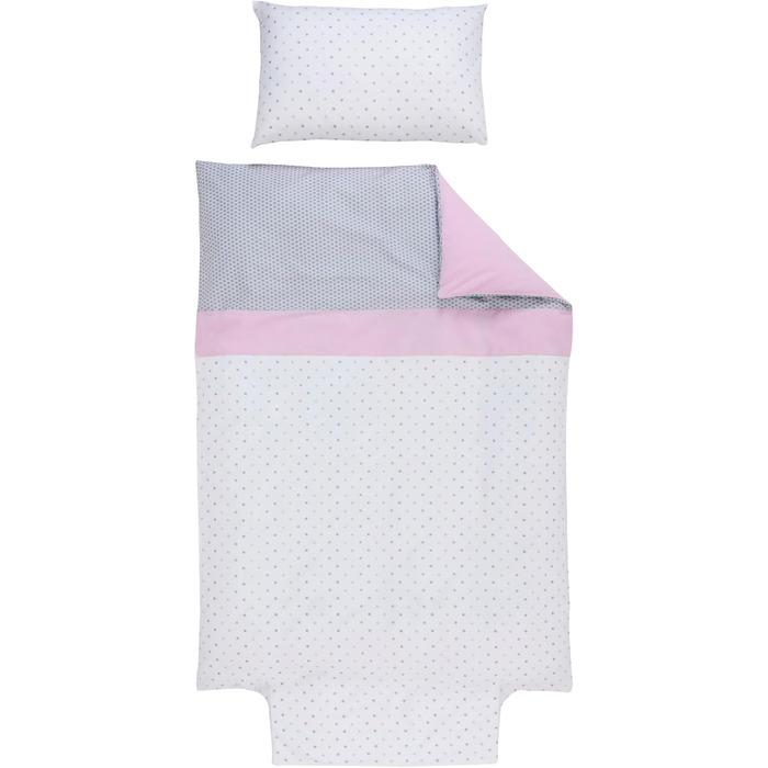 Комплект постільної білизни підодіяльник для ковдри 100х135 см - 100х140 см наволочка 40х60 см - колекція Claudine - 100 органічна