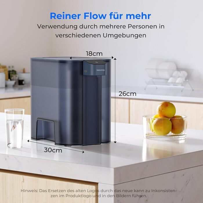 Зменшує вміст хлору, свинцю, ртуті, PFAS, PFOA/PFOS, 757 літрів, синій, 3 months filter, 6l water filter cups