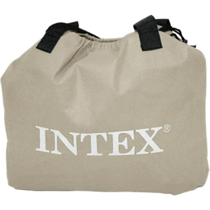 Надувне ліжко Intex Queen Comfort-Plush Dura-Beam з вбудованим електронасосом 64414NP одномісне