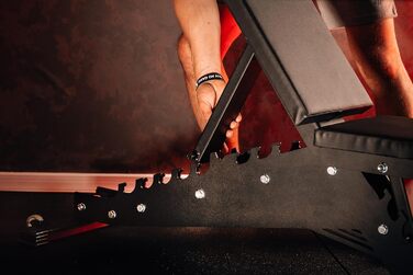 ПРОФЕСІЙНА лавка для штанги Преміальна професійна тренувальна лава, вантажопідйомність до 375 кг Багатофункціональна лава з регульованим кутом нахилу Лава з похилою та плоскою поверхнею для жиму лежачи