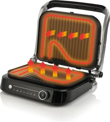 Вт Настільний гриль Паніні Гриль Сендвіч Тостер Електричний гриль, 2100