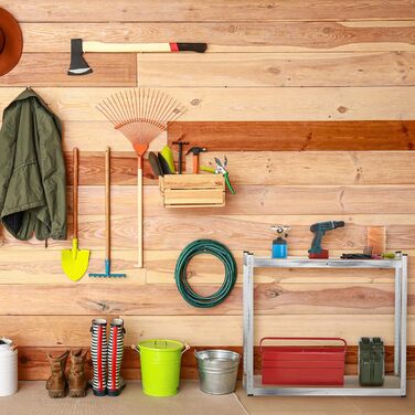 Надміцний стелаж Relaxdays, 5 ярусів, ВxШxГ 180 x 100 x 40 см, до 500 кг, сталь, полиця для зберігання в підвалі та гаражі, сріблястий