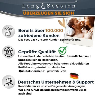 Набір кілець для пеніса Long.Session із силікону - ПОКРАЩЕНА ВЕРСІЯ 2.0 - Як кільця для пеніса та яєчок для чоловіків - Кільця для члена для міцнішої та тривалої ерекції - Кільце для пеніса та кільця для яєчок