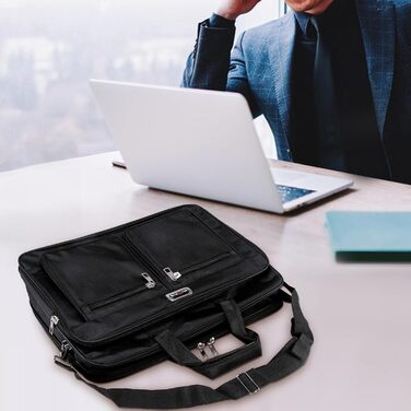 Сумка для ноутбука, 38,1 см (15/17 дюймів), водонепроникна, протиударна, легка, сумка через плече, сумка-месенджер, сумка для ноут