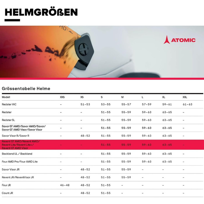 Лижний шолом Atomic REVENT LITE 59-63 чорний