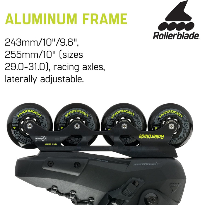 Чоловічі роликові ковзани Rollerblade Twister XT чоловічі для фітнесу чорний/лайм Urban Performance Inline Skates 6/6.5