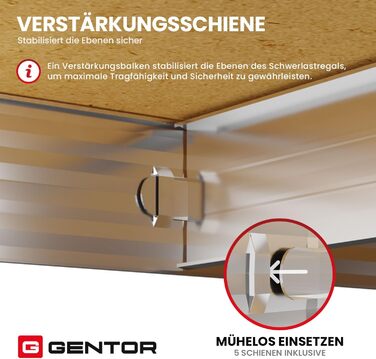 Металевий стелаж 180x90x40 см комплект із 2 надміцних стелажів з 5 полицями оцинковані стелажі для зберігання у підвалі стелажі для майстерні, підвалу та гаража до 875 кг