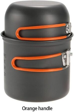 Портативний складаний горщик для кемпінгу, відкритий посуд для пікніка, портативний складаний посуд для кемперів, туристичних страв, з сумкою для зберігання