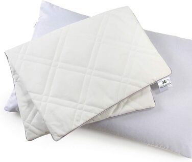 Гречана подушка для шиї 40x80 см, подушка для голови від болю в шиї, подушка для сну на боці з бавовняним чохлом, стьобана, гречана подушка для підтримки шиї 40 x 80 см