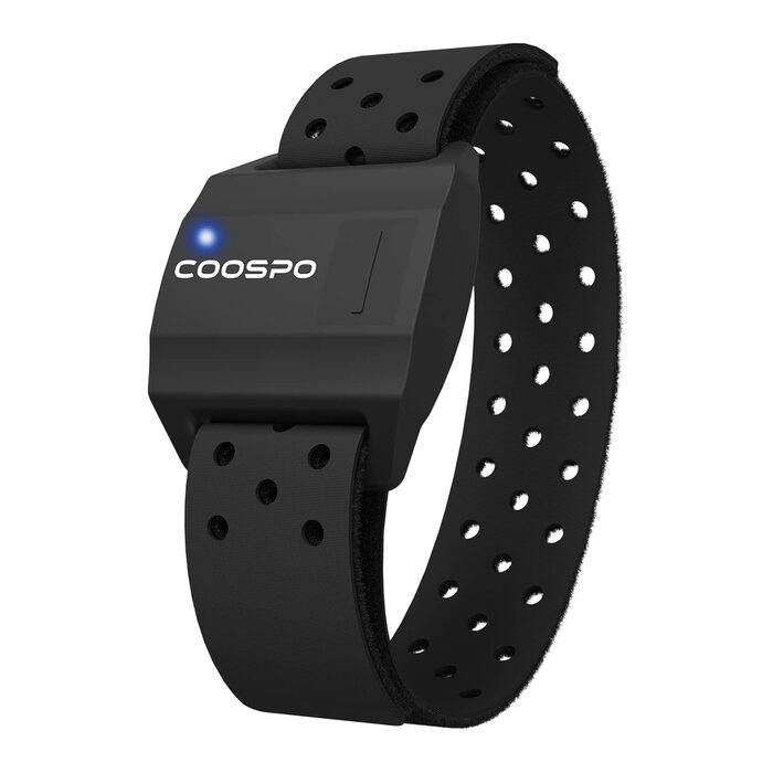 Пульсометр COOSPO, браслет, оптичний датчик серцевого ритму, Bluetooth 4.0, ANT, сумісний з iFit, Polar, Strava, Wahoo, Garmin, Peloton, чорний