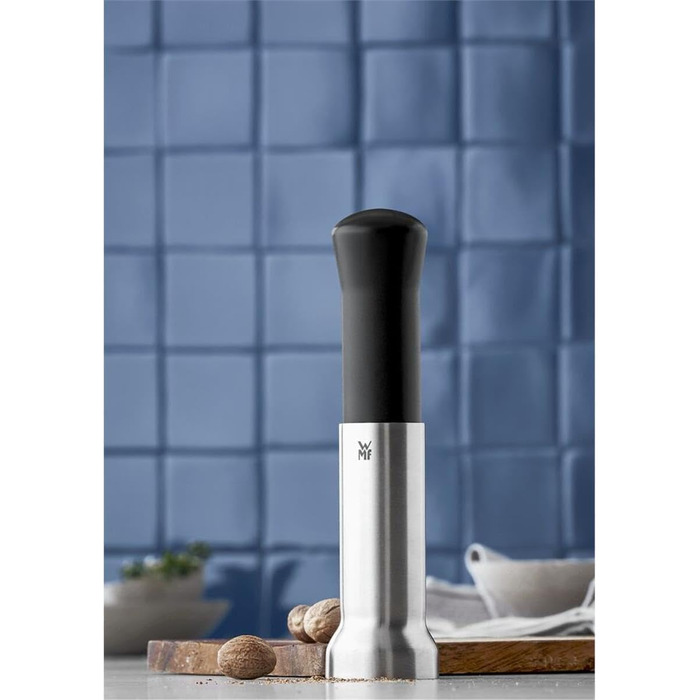 Мускатний млин 16,5 см, млин для мускатного горіха з відсіком для зберігання, нержавіюча сталь Cromargan, пластик одинарний