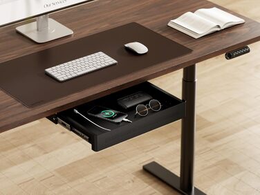 Мала шухляда під столом із функцією завантаження шухляда під столом металева шухляда під столом, що замикається шухляда під столом з комплектом ключів розміри 40 x 26,6 x 7,3 см (400 x 266 мм)