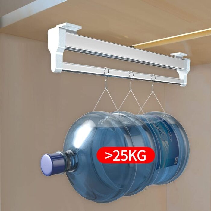 Висувна вішалка для одягу, компактна вішалка для штанів, тримач для штанів високої вантажопідйомності для шафи, висувна вішалка для одягу, висувна вішалка для одягу з функцією штовхання та висування (300 мм/11,81 дюйма)