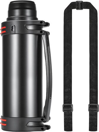 Термос колба термос колба 6.0 л, вакуумна пляшка з нержавіючої сталі, вакуумна колба з 2 чашками для пиття, двостінна ізоляційна п