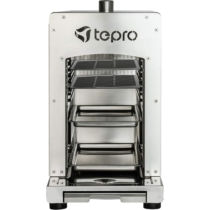 Газовий стейк-гриль tepro 3184 Toronto з керамічним інфрачервоним пальником (макс. 3 кВт) та універсальним захисним чохлом 8413, антрацит (58,5 x 28,5 x 39 см)