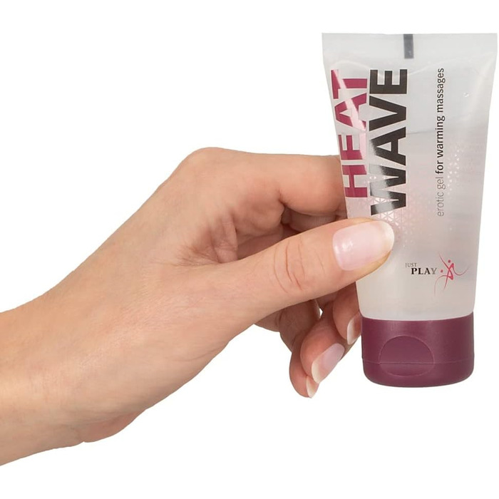 Еротичний гель Just Play Heat Wave - інтенсивний масажний гель для жінок та чоловіків, з зігріваючим ефектом, на водній основі, без олії та жиру, веганський, лубрикант Heat Wave 50 мл
