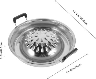 Розкішна тайсько-корейська сковорода-гриль Насадка для гриля Сковорода з нержавіючої сталі Плита з антипригарним покриттям Сковорода для кемпінгу Сковорода-гриль Кругла сковорода-гриль для гриля вдома