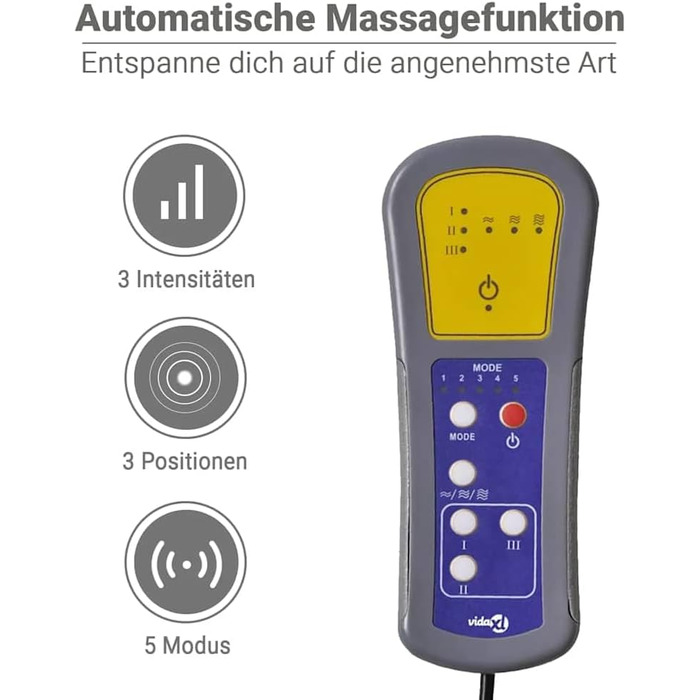 Масажне крісло vidaXL, крісло-реклайнер з регульованою спинкою, крісло для телевізора, розслаблююче крісло з функцією вібрації, м&39яке крісло-реклайнер, темно-сіра тканина