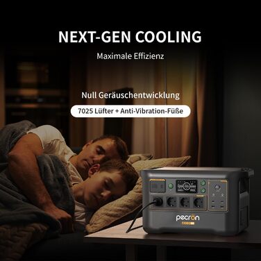 Портативна електростанція pecron F3000LFP 3072 Втгод з розетками змінного струму 3600 Вт, сонячним генератором та акумулятором LiFePO4 - функція швидкої зарядки для домашнього кемпінгу та аварійного джерела живлення