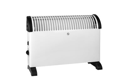 Конвекторний обігрівач 2000 Вт Електричний радіатор з термостатом, 3 режими нагріву, захист від перегріву, окремостоячий та настінний, обігрівач для вітальні та ванної кімнати