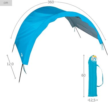 Складаний пляжний намет ACTIVE синього кольору (63045)