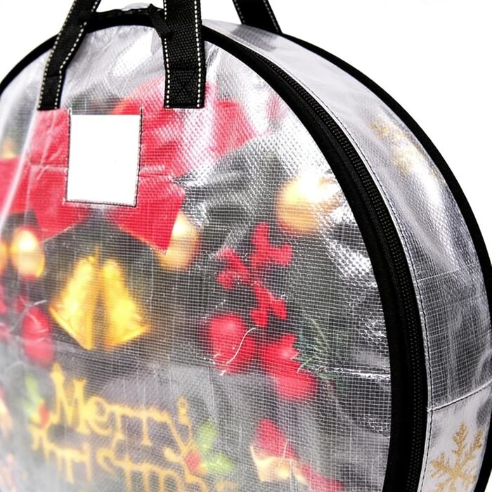 Коробки для зберігання, корони, 2 прозорі кишені для гірлянд органайзер для декорування гірляндами, для різдвяних вечірок, Хеллоуїна, зберігання вдома, шафі, гаражі 76 x 20 см