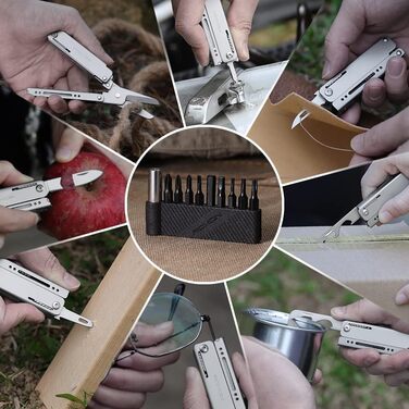 В 1 Мультиножиці EDC з зубочисткою та пінцетом Практичні маленькі та вишукані, 3 13