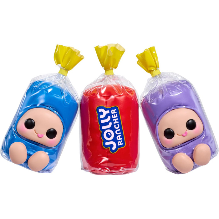 М'які плюшеві іграшки Jolly Rancher колекційний набір з 3 шт. (чорниця, вишня, виноград), для будь-якого віку