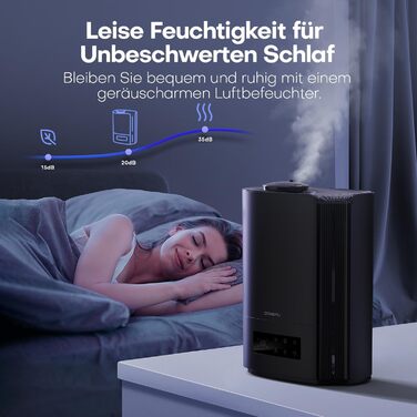 Зволожувач повітря CONOPU, зволожувач повітря для спальні 6 л для великих кімнат, 60-годинний ароматичний дифузор для кімнатних ро