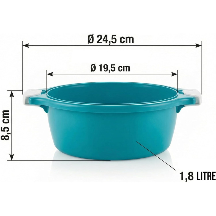 Набір із 2 чаш для мікрохвильової печі Lantelme, об&39ємом 1,8 літра, з отвором для пари, виготовлено в Німеччині, штабелюються, можна мити в посудомийній машині, пластикова чаша для мікрохвильової печі, холодильника/морозильної камери (зелена)