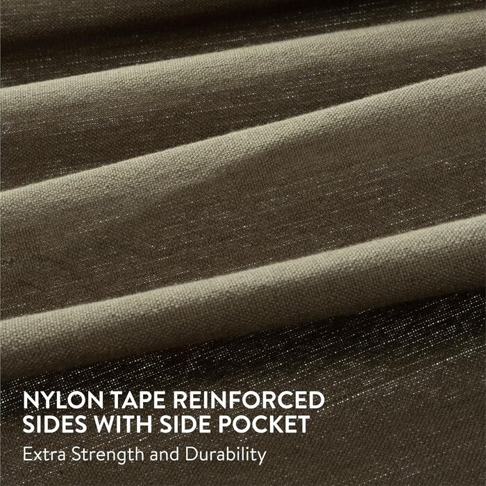 Бавовняний гамак для вулиці та дому - 220 x 115 см - Гамак з тканини в стилі бохо - Гамак для саду або балкону - Вуличний гамак - Темно-сірий