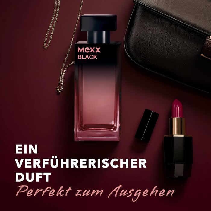 Туалетна вода MEXX BLACK Woman, чарівний та насичений аромат із фруктовими нотками для чуттєвих жінок, 30 мл (1 упаковка)