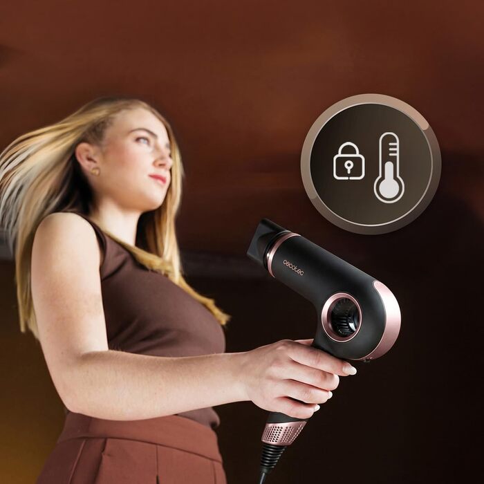 Фен-стайлер Cecotec DryGlam Waves 6in1 Sensor, 1400 Вт, чорний
