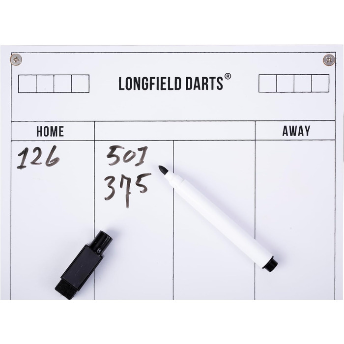 Дерев&39яна шафа для дротиків Engelhart, сизалева мішень для дротиків, включаючи 6 дротиків 18 г та аксесуари (білий колір)