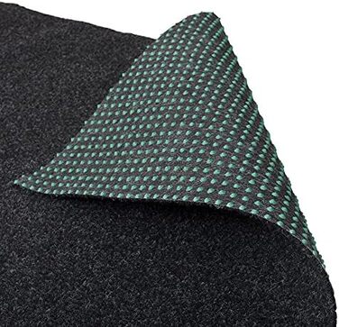 Штучна трава Snapstyle Газонний килим з ручками Стійкий до погодних умов Балкон Тераса Килим вуличний 200х50 см Антрацит