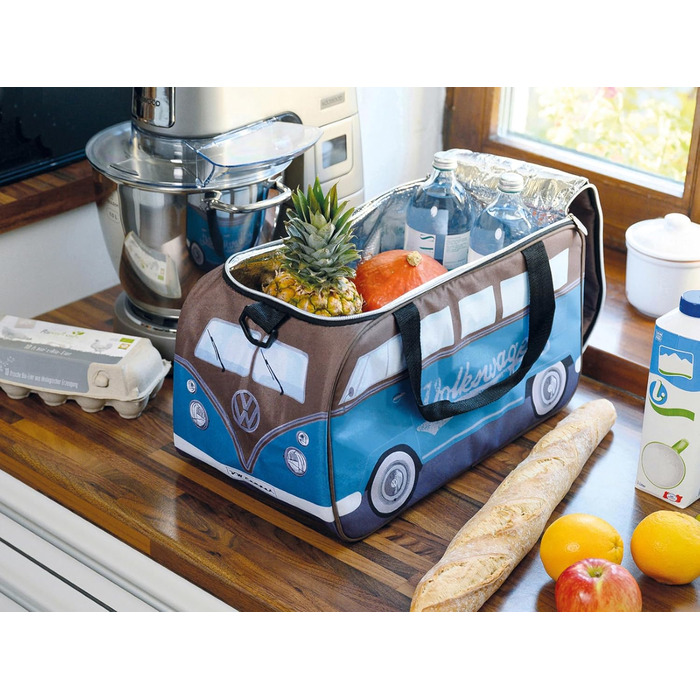 Колекція BRISA VW - Термосумка Volkswagen у кемпері T1 Bulli Bus, колір Бензин/Коричневий